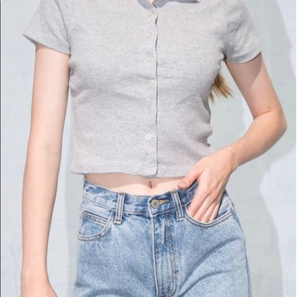 Brandy button up top - Picture 3 of 3